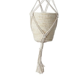 Boltze Home Košarica za rastline Riseva mala Ø 15 cm x 15 cm natur