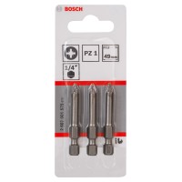Bosch Vijačni nastavek Extra Hard PZ1 49 mm 3 kosi