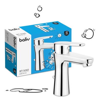 baliv Armatura za umivalnik WT-5060 Kromirana