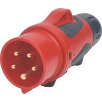 CEE Vtič 5-polni IP44/IP54 16 A 400 V Rdeča/črna