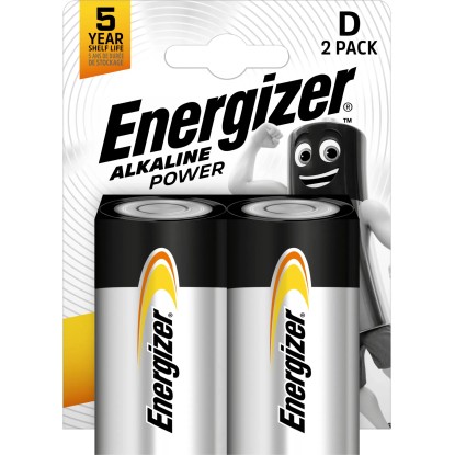 Energizer Alkalna baterija Power D Mono 2 kosa