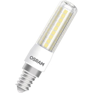 Osram LED-sijalka Classic T-oblika prozorna zatem. E14/7,5 W (806 lm) topla bela