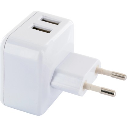 Schwaiger USB adapter za polnjenje 230 V 2 x USB vrata za vtičnico