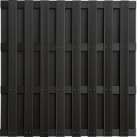 Ograja iz WPC 180 cm x 180 cm antracit