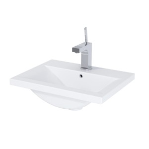 Roca Umivalnik Cheese 50 cm kvadraten bel sijaj