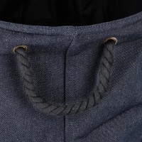 Zeller Present Zbiralnik za perilo Denim Ø 40 cm x 50 cm denim modra