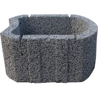 Parkflor Cvetlični kamen sivi 20 cm x 36 cm x 41 cm