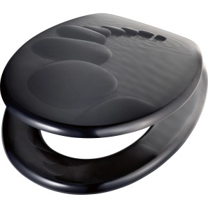 baliv WC-deska Comala II s počasnim zapiranjem duroplast marmor siva