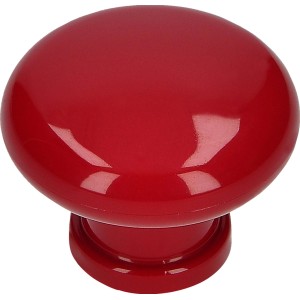 Siro Gumb za pohištvo 0385 Umetna masa rubinasto rdeča Ø 40 mm