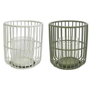 Boltze Svečnik Cindy mali 14 cm x 12 cm x 12 cm črn