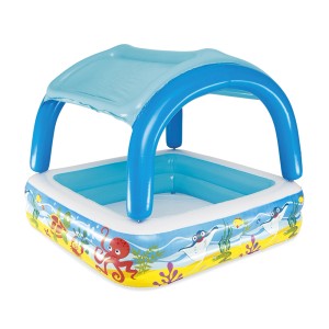 Bestway Otroški bazen Canopy Play s streho 140 cm x 140 cm