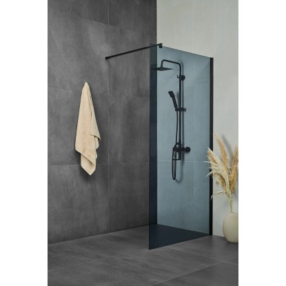 Aquaart Tuš stena Vetro Black 80 cm x 200 cm