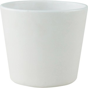 Okrasni lonček iz keramike Ø 14,5 cm x 12,5 cm bel