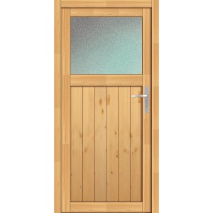 Lesena pomožna vhodna vrata NET 501-88 smreka naravna 88 cm x 200 cm desna