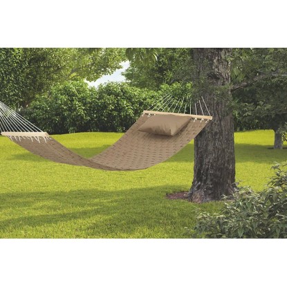 Viseča mreža iz blaga Telkwa rjava 310 cm x 110 cm