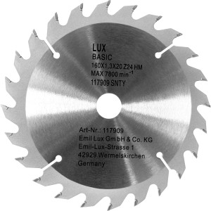 LUX-TOOLS HM List krožne žago Ø 160 mm