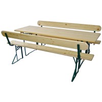 Gasilska garnitura z naslonjalom in mizo širine 70 cm