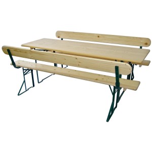 Gasilska garnitura z naslonjalom in mizo širine 70 cm