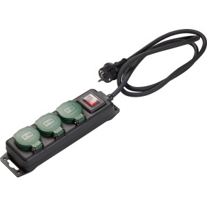 Namizni razdelilnik s 3 vtičnicami Kontrolno stikalo IP44