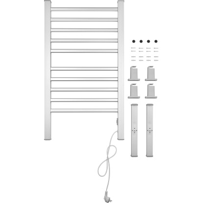 Električni grelnik brisač Olpe 150 W srebrne barve 95 x 53 cm