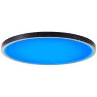 Brilliant LED stropna svetilka Lotti RGB + CCT Ø 50 cm črna/bela