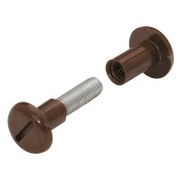 Vezni vijak jeklo 29 - 40 mm s plastičnim tulcem rjav 10 kosov