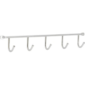 Siro Letvica s kljukicami 2081 kovina krom sijajni dolžina 350 mm 5 kavljev