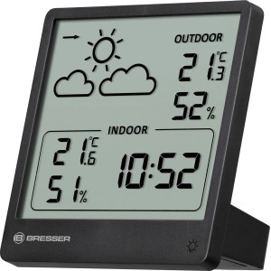 BRESSER Digitalna vremenska postaja Slim s prikazom trendov