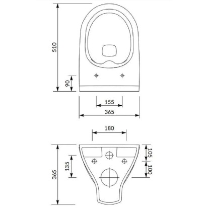 Cersanit Viseča WC školjka Mille Clean On + WC pokrov Slim