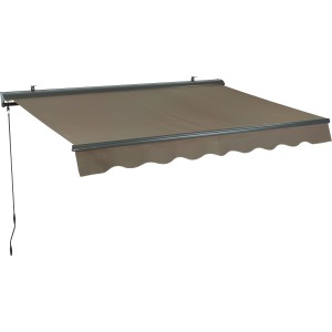 OBI Markiza z zaščitno prevleko 300 cm x 200 cm Taupe Motorizirana