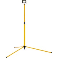 Gradbeni LED-reflektor s stojalom 1-delni črno-rumen