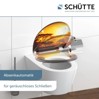 WC-deska Eisl Africa, duroplast, z avtomatskim spuščanjem in hitrim odpenjanjem