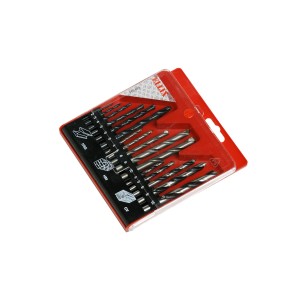 Kaseta svedrov 16-delna za les, kamen, kovino