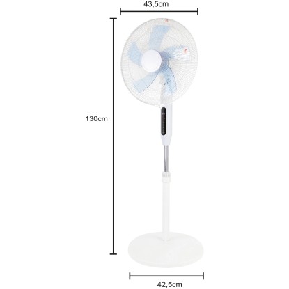 Stoječi ventilator SV 60-40 bel Ø 40 cm x 135 cm
