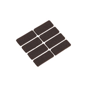 Klobučevinasti drsniki samolepilni 16 mm x 44 mm 8 kosov Rjave barve