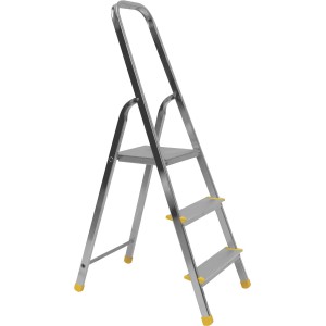 Alve Enostranska aluminijasta lestev 3 stopnice do 150 kg