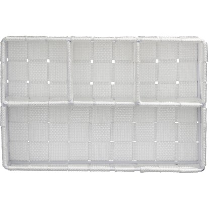 Regalna Organizator Adria Mali Bele barve 26 cm x 6,5 cm x 17 cm