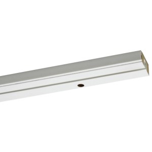 Gardinia Tračno vodilo za zavese 1-kanalna GE1 Bela 180 cm