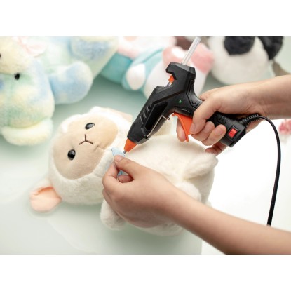 Pištola za vroče lepljenje 30 W s 5 lepilnimi vložki