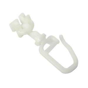 Gardinia Vrtljivi drsnik za 4-milimetrski tekalni kanal, bel, 20 kosov