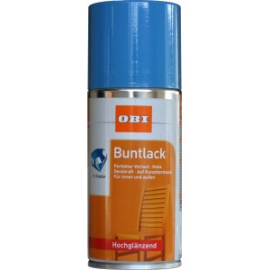 OBI Barvni lak v spreju svetlo modra visokosijajni 150 ml