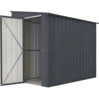 Globel kovinski zidni rastlinjak Lean-To 58 Š x G: 144 cm x 234 cm Antracitna