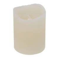 Sveča z utripajočo LED-lučko in časovnikom 5 cm x 5 cm x 6,5 cm slonovina