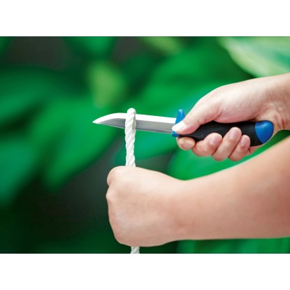LUX-TOOLS Zunanji nož 10 cm modro-črn