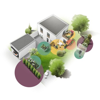 Gardena Komplet za kapljično namakanje žive meje/grmov 25 m