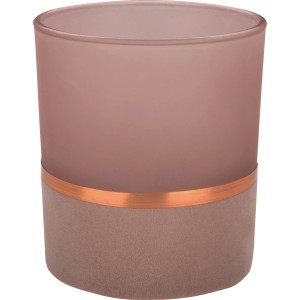 Držalo za čajne svečke Ancient Secrets 10 cm x Ø 8,8 cm rožnato