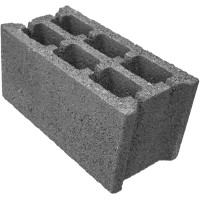 Oblak Betonski zidak 19 cm x 19 cm x 39 cm cementno siv