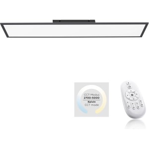 LED plošča Flat 100 x 25 cm ultra plosk dizajn 2700 K - 5000 K Črno-bela
