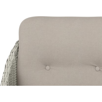 Gulfport Sedežna garnitura iz ratana 4-delna siva