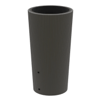 Sod za deževnico Wave 2v1 200 l Ø 56 cm x 110 cm antracit